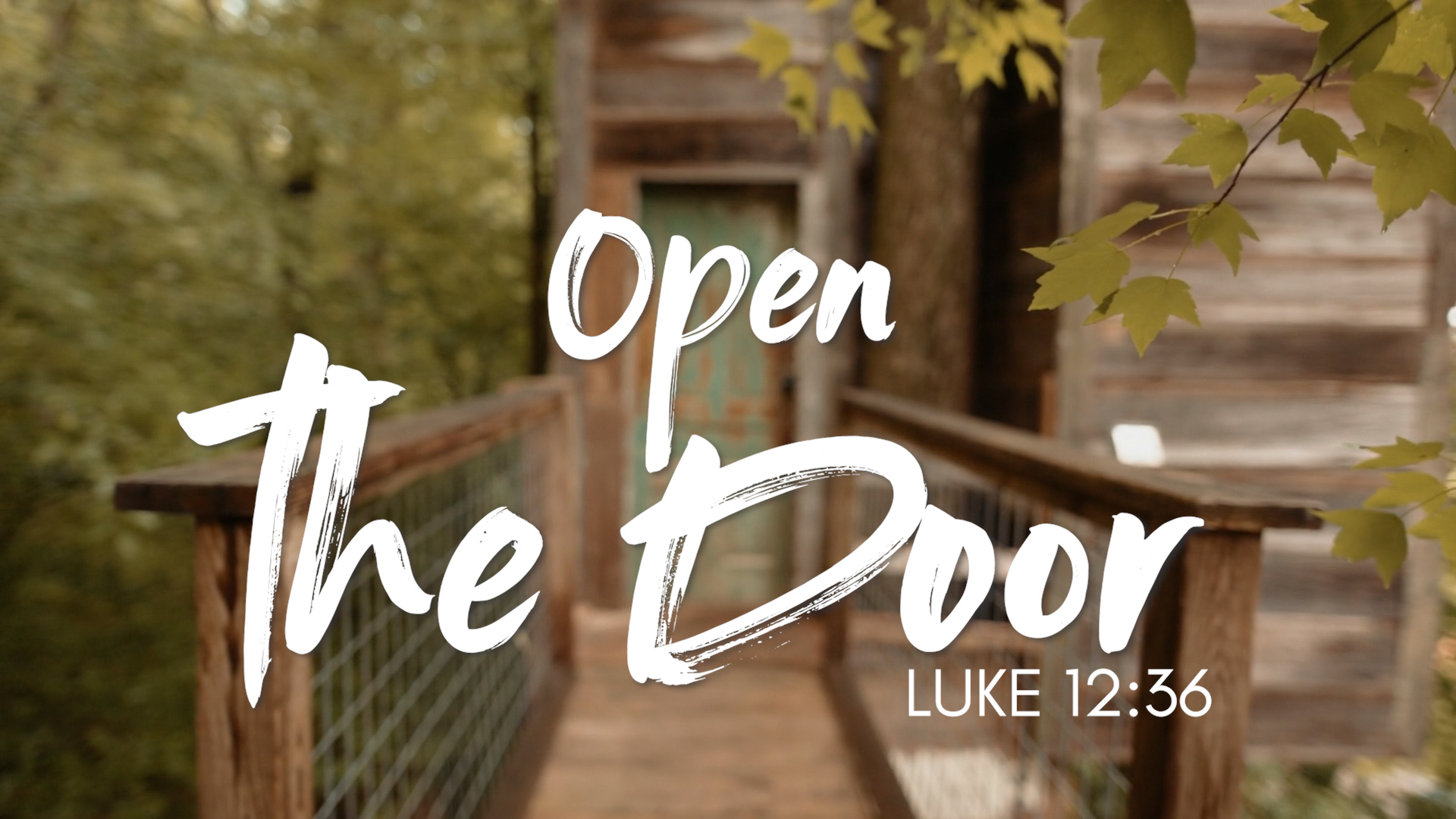 Open the Door to a Fruitful Life First Baptist Church Brunswick